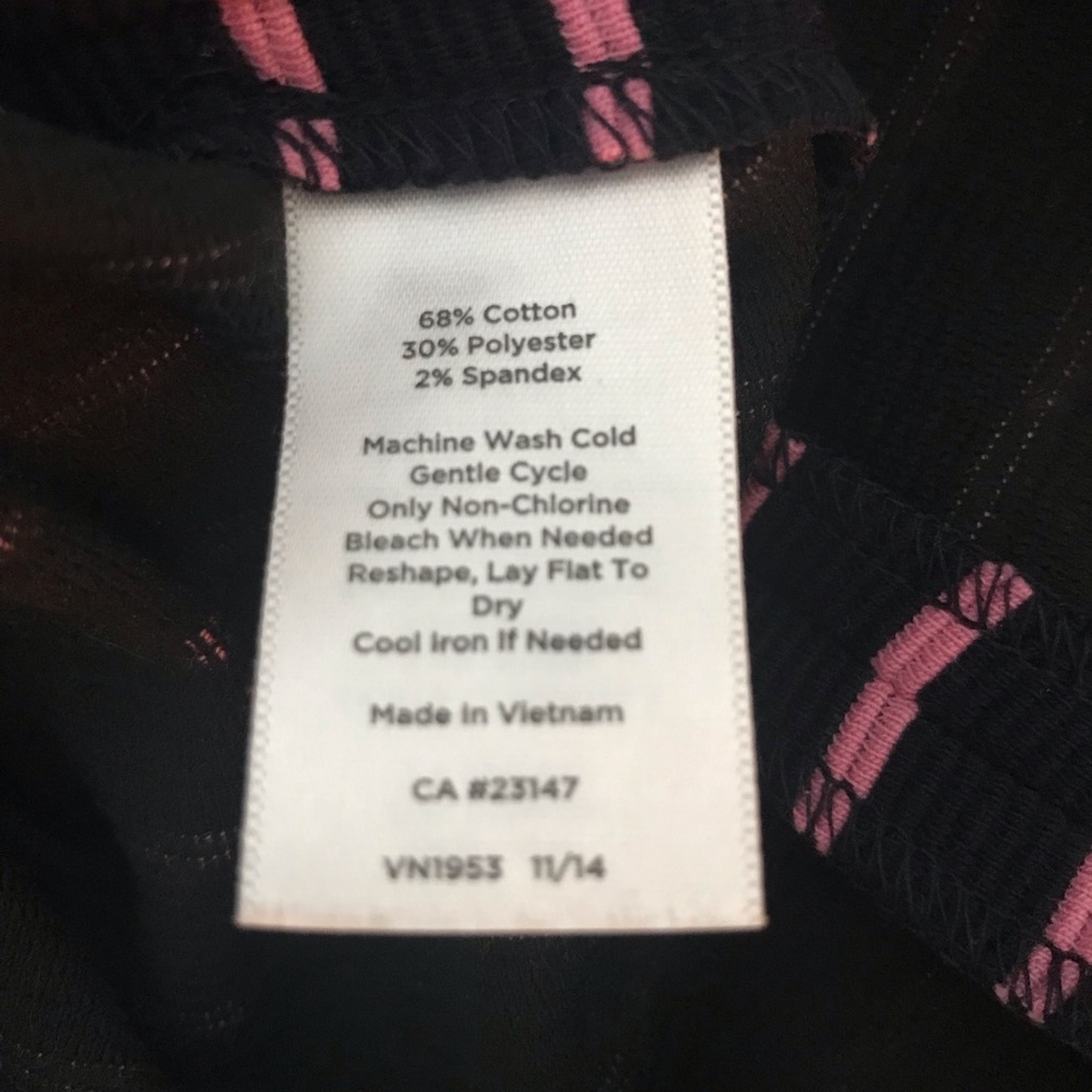 Talbots Navy & Blue Striped Skirt - Picture 3 of 3
